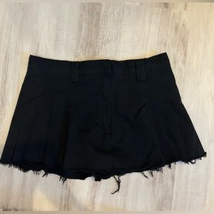 Black denim (pleated) skort, tag on never worn